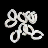 100PC Acrylic Chain Open Ring Charms Diy Buckle Acrylic Beads For Jewelry