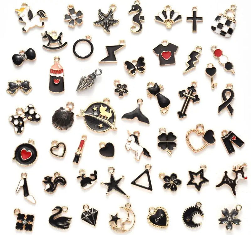 100PC/lot Mix Styles Pendant Charms DIY Jewelrys Bracelet Necklace