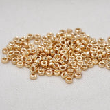 100PC Copper Plated DIY Round Wheel Bead Spacer Bracelet Accessory