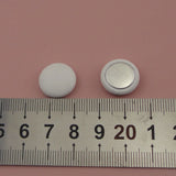100PCS 1.5cm Faux Leather Covered Button Beads DIY Hair Accessories