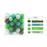 100PCS Silicone Teething Beads Baby Nursing Necklace Food Chew BPA Teether