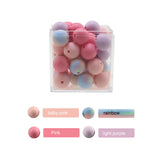 100PCS Silicone Teething Beads Baby Nursing Necklace Food Chew BPA Teether