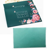 100PCS 10X6.5CM Flower Package Silver Polish Cloth Anti Tarnish Jewellery Tools