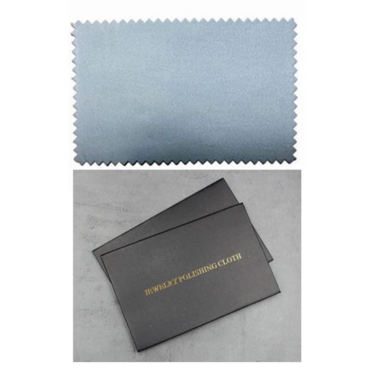 100PCS Silver Polish Cloth Jewelry Anti Tarnish Sterling Silver Polishing