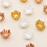 100PCS 11mm Metal Alloy Flowers Bead Caps for Jewelry Making