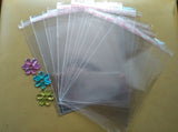 100PCS 13*20cm Clear Resealable Cellophane/BOPP/Poly Bags