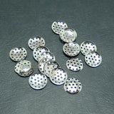 100PCS Rhodium Iron Weave Beads Hole Disk DIY Jewelry Findings
