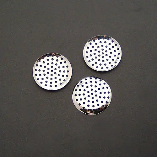 100PCS Rhodium Iron Weave Beads Hole Disk DIY Jewelry Findings