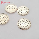100PCS Rhodium Iron Weave Beads Hole Disk DIY Jewelry Findings