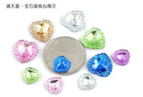 100PCS 15mm Round Resin Rhinestones Flatback Beads
