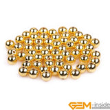 100PCS 18 Yellow Hypoallergenic Spacer Beads Jewelry Making 2.5mm-8mm