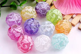 100PCS 20MM Chunky Mixed Faceted Print Lace Beads Wholesales
