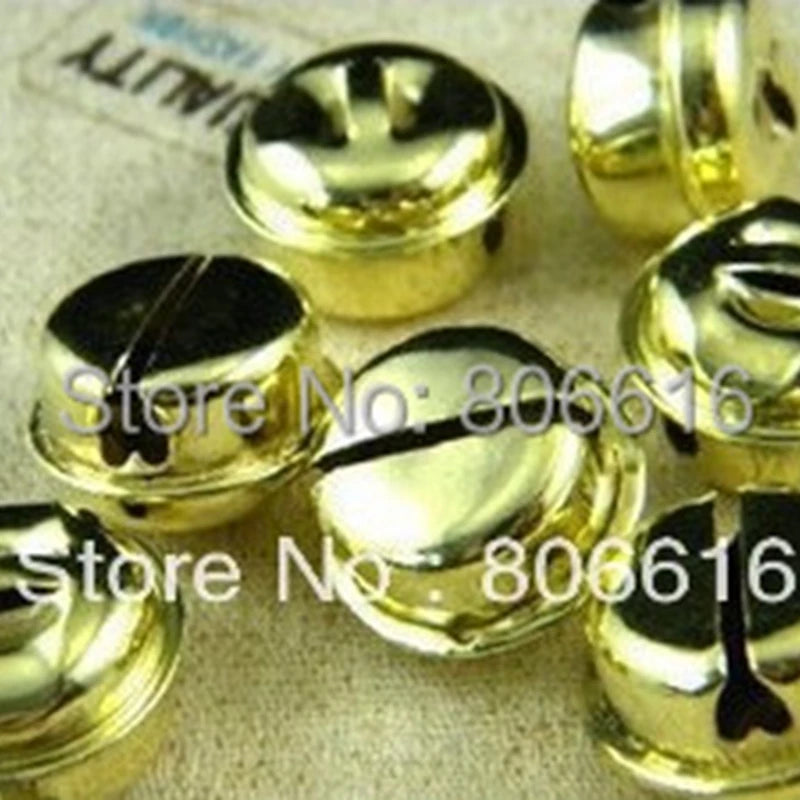 100PCS 20mm Christmas & Pet Brass Bells DIY Jewelry Making Beads