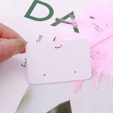 100PCS Blank Stud Earring HangTag Card Jewelry Display Card