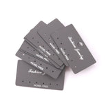 100PCS Gray Plastic Jewelry Display Earring Cards