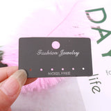 100PCS Gray Plastic Jewelry Display Earring Cards