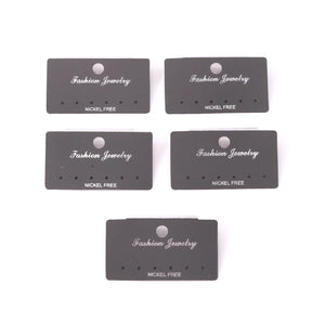 100PCS Gray Plastic Jewelry Display Earring Cards