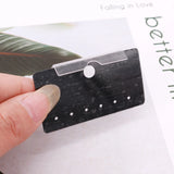 100PCS Gray Plastic Jewelry Display Earring Cards