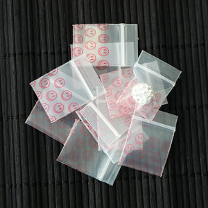 100PCS 3.5x5CM Zip Lock Bags Clear Poly Bag Reclosable Plastic Small