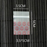 100PCS 3.5x5CM Zip Lock Bags Clear Poly Bag Reclosable Plastic Small