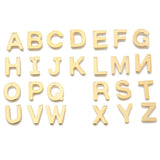 100PCS 304 Stainless Steel Letter Charms A~Z 11x6~12x0.8mm Hole: 1mm