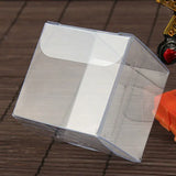 100PCS 4x4x4cm Waterproof Clear PVC Boxes for Food/Jewelry/Candy/Gift