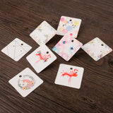 100PCS 5x5cm Earring Hang Tag Card Jewelry Display Packing Card