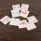 100PCS 5x5cm Earring Hang Tag Card Jewelry Display Packing Card
