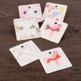 100PCS 5x5cm Earring Hang Tag Card Jewelry Display Packing Card
