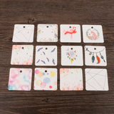 100PCS 5x5cm Earring Hang Tag Card Jewelry Display Packing Card