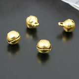 100PCS Antique Bronze Bell Charms DIY Jewelry Findings Accessories