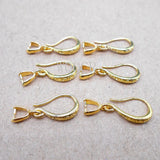 100PCS 925 Silver Matte Ear Hook Earrings Blank Base DIY Jewelry Making