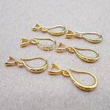 100PCS 925 Silver Matte Ear Hook Earrings Blank Base DIY Jewelry Making