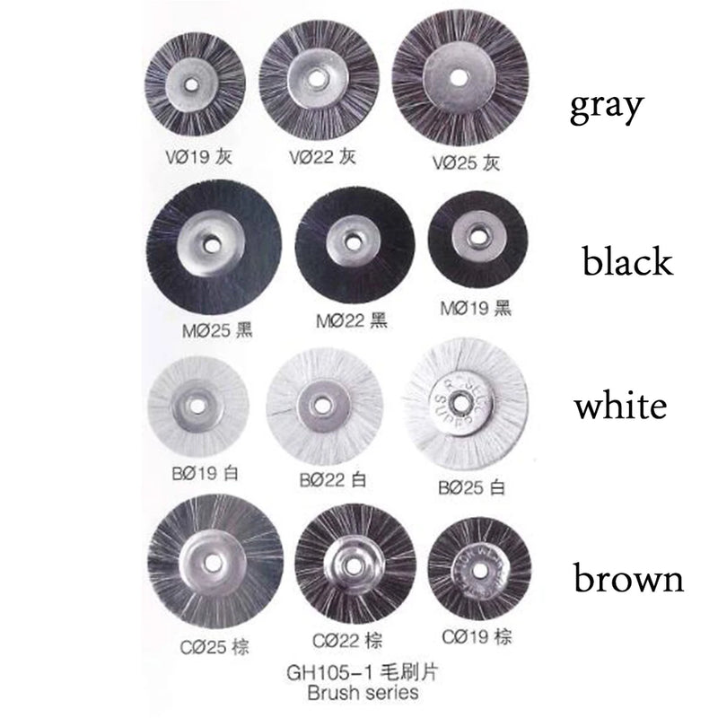100PCS Abrasive Brushes Hair Wheel Brush Jewelry Rotary Polishing Tool