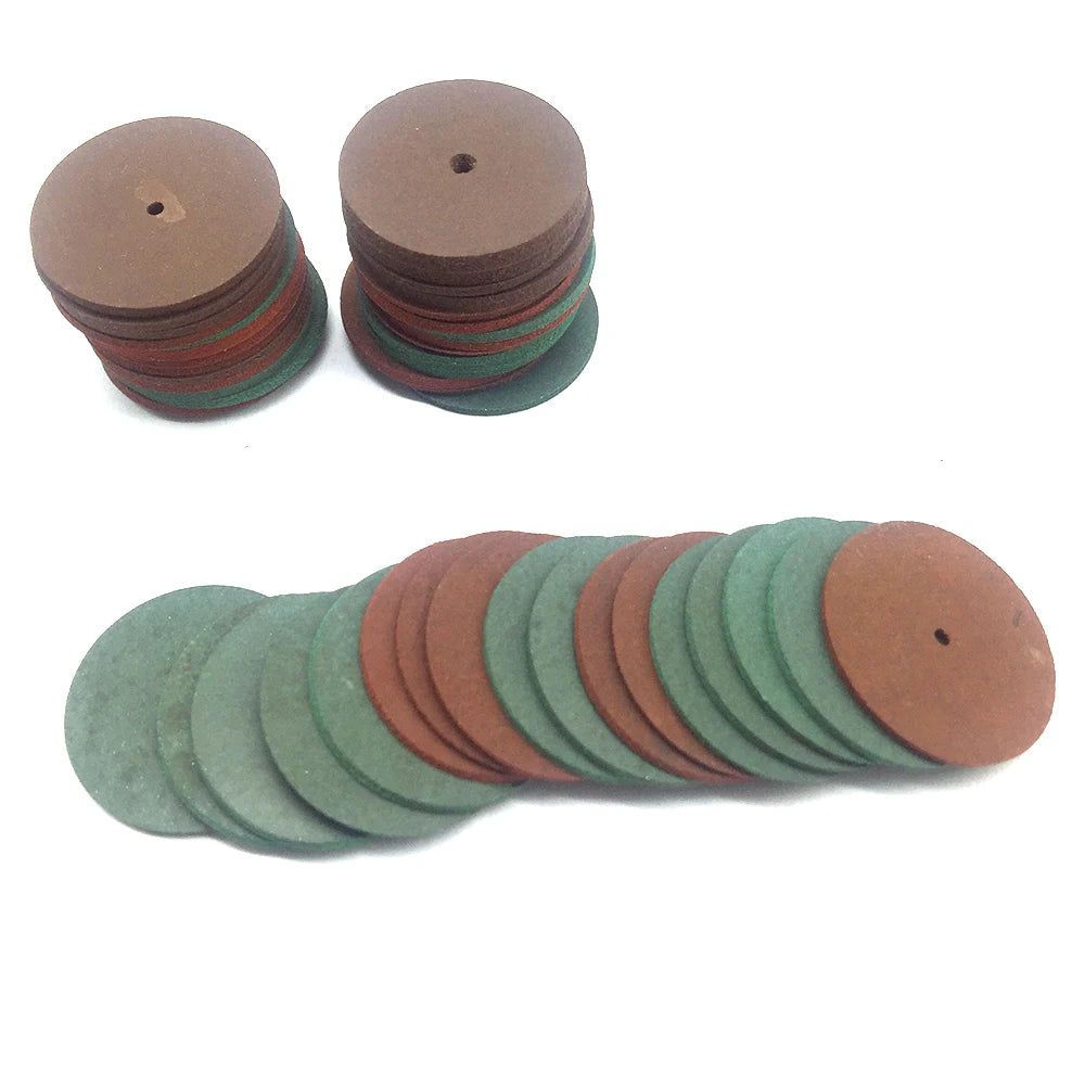 100PCS Assorted Fine Rubber Polishing Wheels Jewelry Buffing Tool