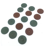 100PCS Assorted Fine Rubber Polishing Wheels Jewelry Buffing Tool