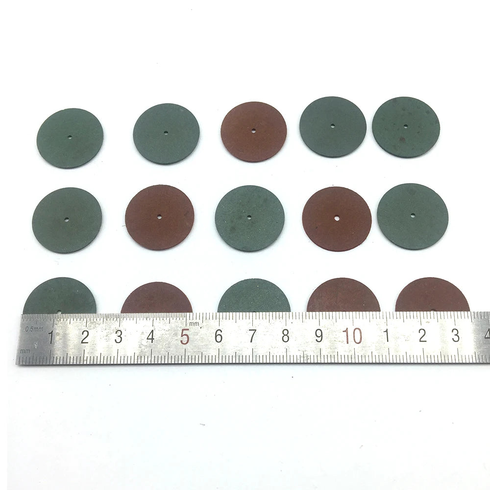 100PCS Assorted Fine Rubber Polishing Wheels Jewelry Buffing Tool