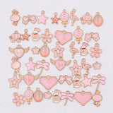 100PCS Alloy Metal Drop Oil Charms Pendant for DIY Bracelet Necklace