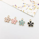100PCS Sakura Flower Rhinestone Jewelry Accessories