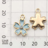 100PCS Sakura Flower Rhinestone Jewelry Accessories