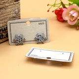 100PCS Beige Earring Display Cards for Jewelry
