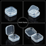 100PCS Clear Mini Jewelry Box Nail Art Colorful Diamond Storage Case