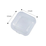 100PCS Clear Mini Jewelry Box Nail Art Colorful Diamond Storage Case