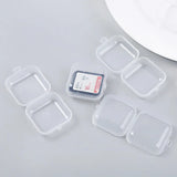 100PCS Clear Mini Jewelry Box Nail Art Colorful Diamond Storage Case