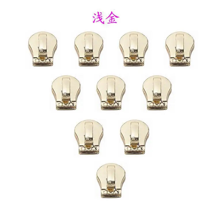 100PCS Bags Zipper Zip Slider Head DIY Accessories
