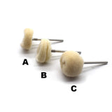 100PCS Wool Polishing Head Grinding 2.35MM Shank Felt Buffing Wheels