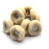 100PCS Wool Polishing Head Grinding 2.35MM Shank Felt Buffing Wheels