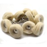 100PCS Wool Polishing Head Grinding 2.35MM Shank Felt Buffing Wheels