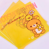 100PCS Cartoon Bear Goodie Bags Yellow