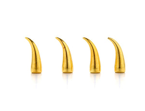 100PCS 21mm Metal Screw Back Spots Cat Claw Spikes Studs for Leather Craft